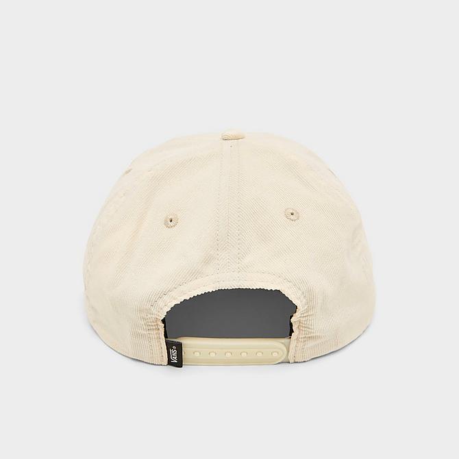 Three Quarter view of Vans Howell Shallow Unstructured Snapback Hat in Antique White Click to zoom