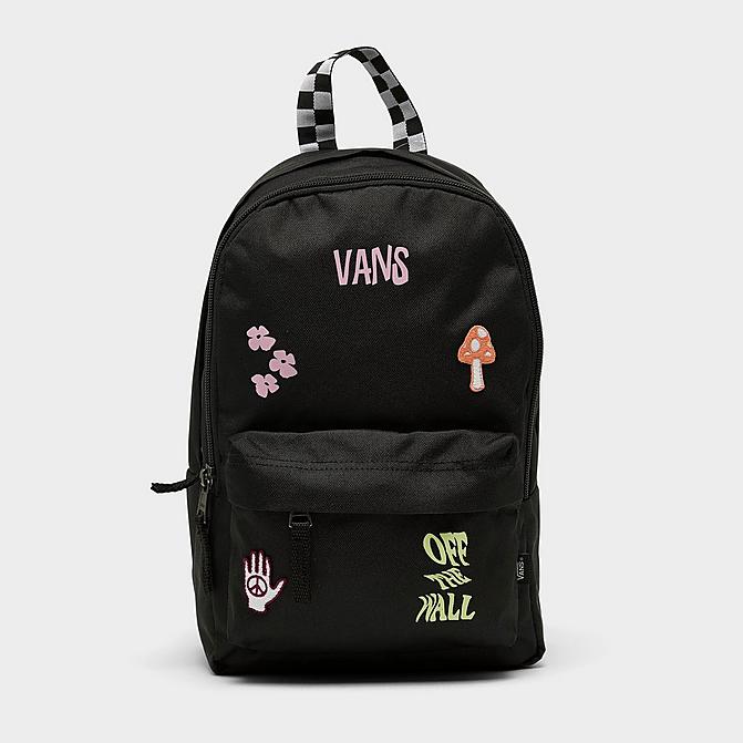 Front view of Vans Novelty Bounds Small Backpack in Black Click to zoom