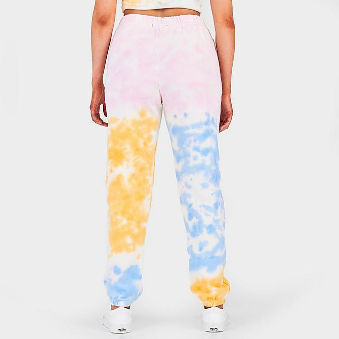 Back Right view of Women's Vans Mascy Daze Tri-Dye Sweatpants in Cradle Pink Click to zoom