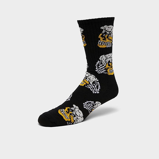 Front view of Vans Drain Em Dry Crew Socks in Black Click to zoom