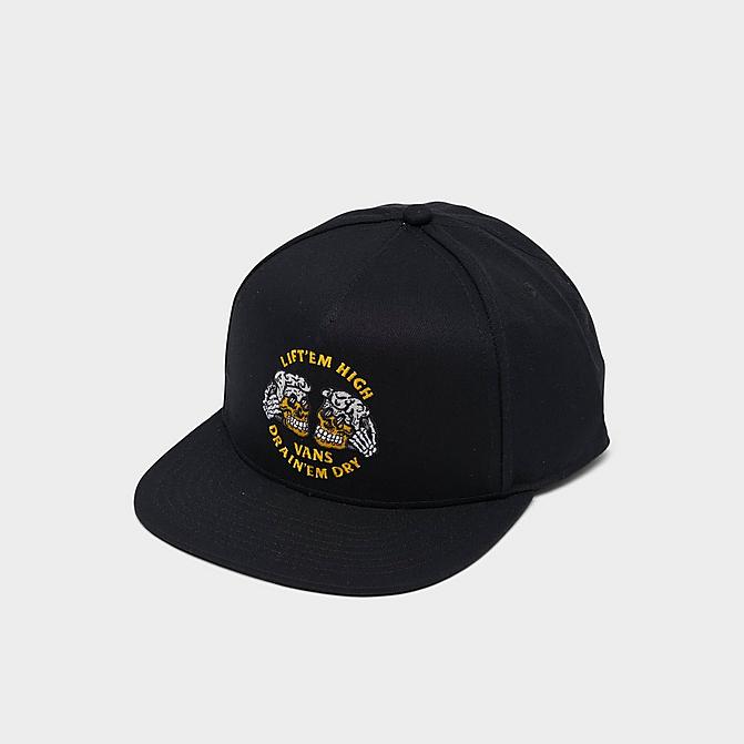 Right view of Vans Drain Em Dry Snapback Hat in Black Click to zoom
