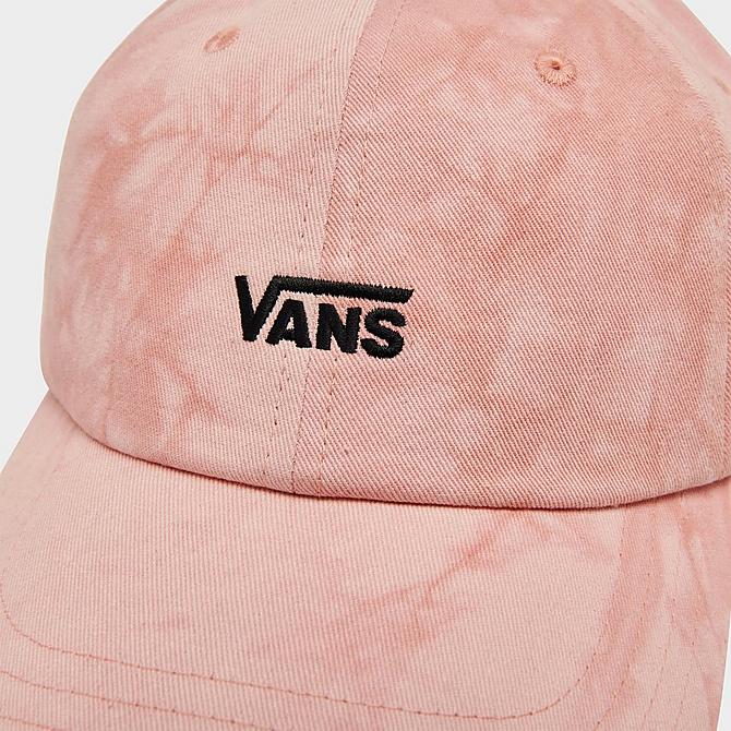 Left view of Vans Curved Bill Jockey Strapback Hat in Summer Camp Click to zoom