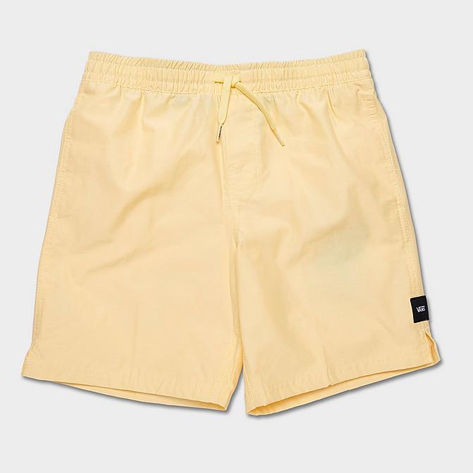Front view of Boys' Vans Primary 15.5" Volley Shorts in Pale Banana Click to zoom