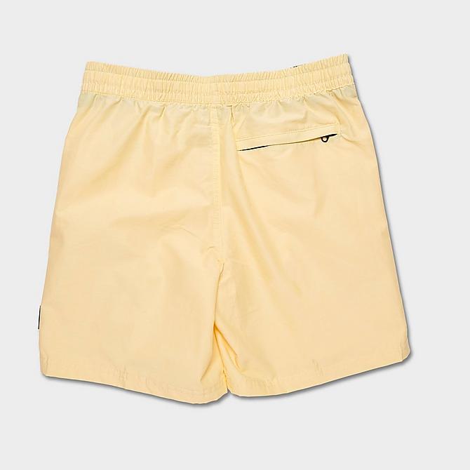 Front Three Quarter view of Boys' Vans Primary 15.5" Volley Shorts in Pale Banana Click to zoom