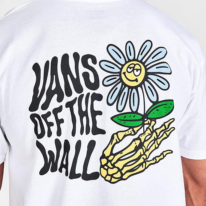 On Model 5 view of Men's Vans Skull Daze Graphic Print Short-Sleeve T-Shirt in White Click to zoom