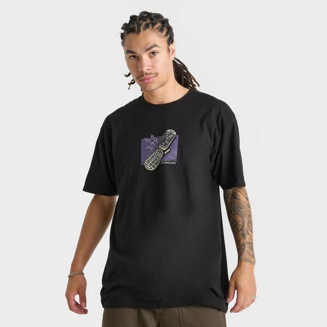 [angle] view of Men's Vans Take The Call T-Shirt in Black Click to zoom