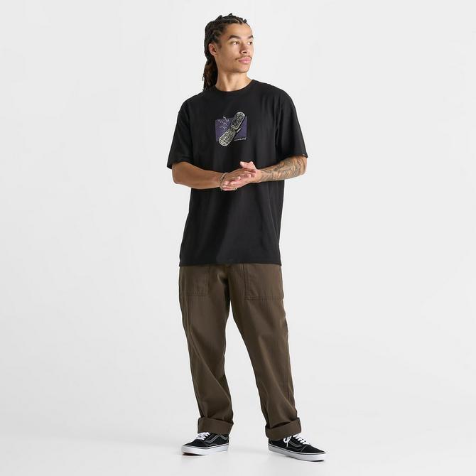 [angle] view of Men's Vans Take The Call T-Shirt in Black Click to zoom