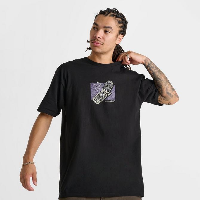 [angle] view of Men's Vans Take The Call T-Shirt in Black Click to zoom