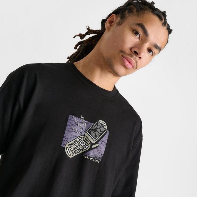 [angle] view of Men's Vans Take The Call T-Shirt in Black Click to zoom