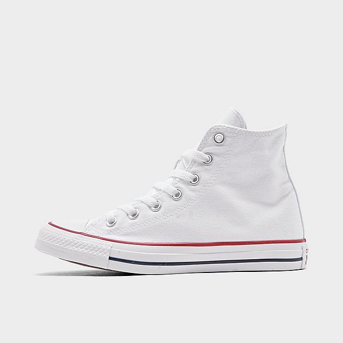 Right view of Women's Converse Chuck Taylor High Top Casual Shoes in Optical White Click to zoom