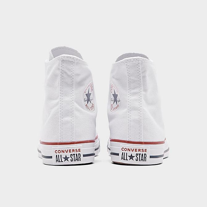 Left view of Women's Converse Chuck Taylor High Top Casual Shoes in Optical White Click to zoom