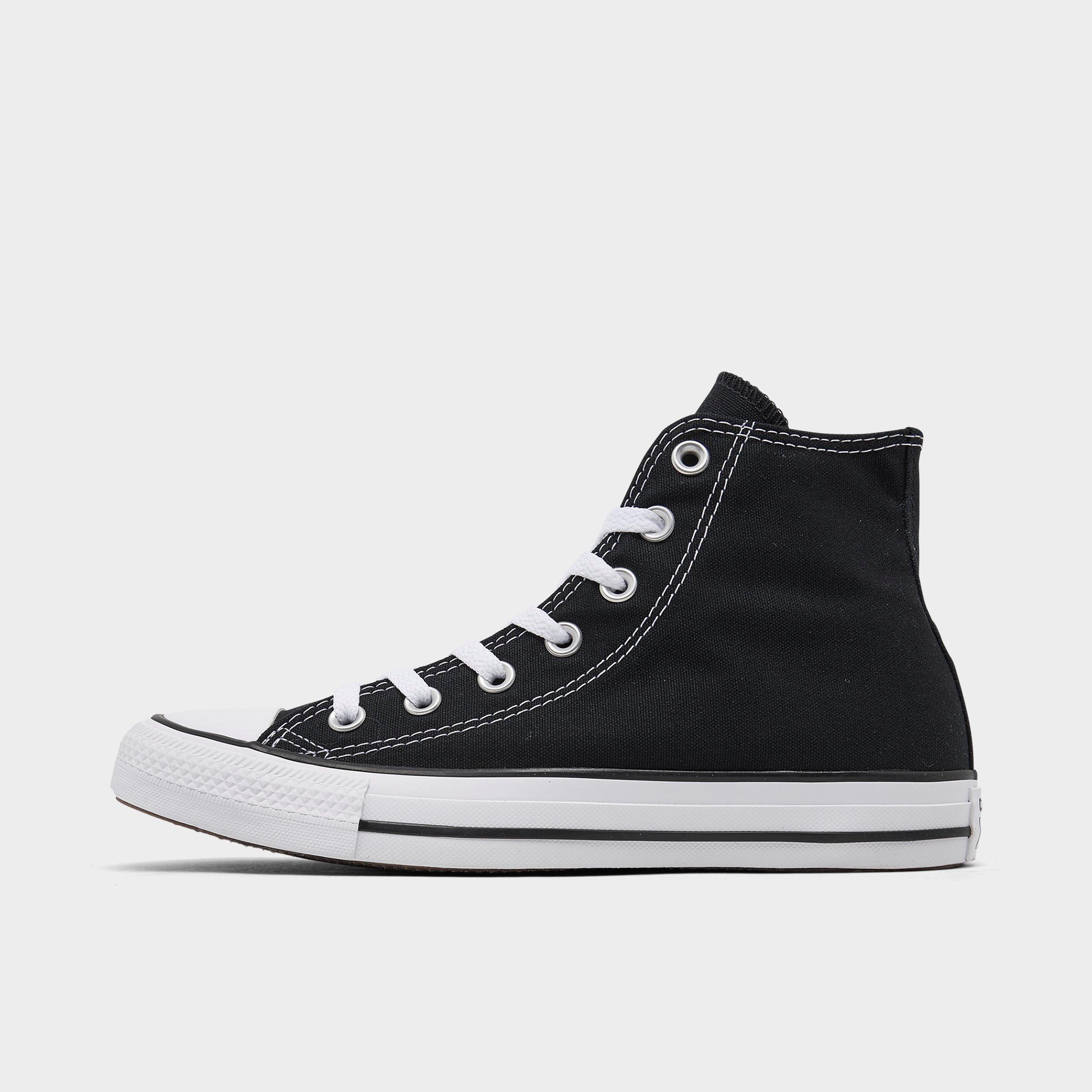 black high top casual shoes