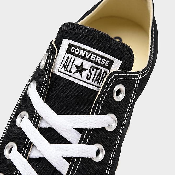 Front view of Women's Converse Chuck Taylor Low Top Casual Shoes in Black Click to zoom