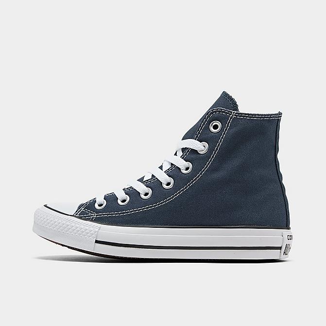 Right view of Women's Converse Chuck Taylor High Top Casual Shoes in Navy Click to zoom