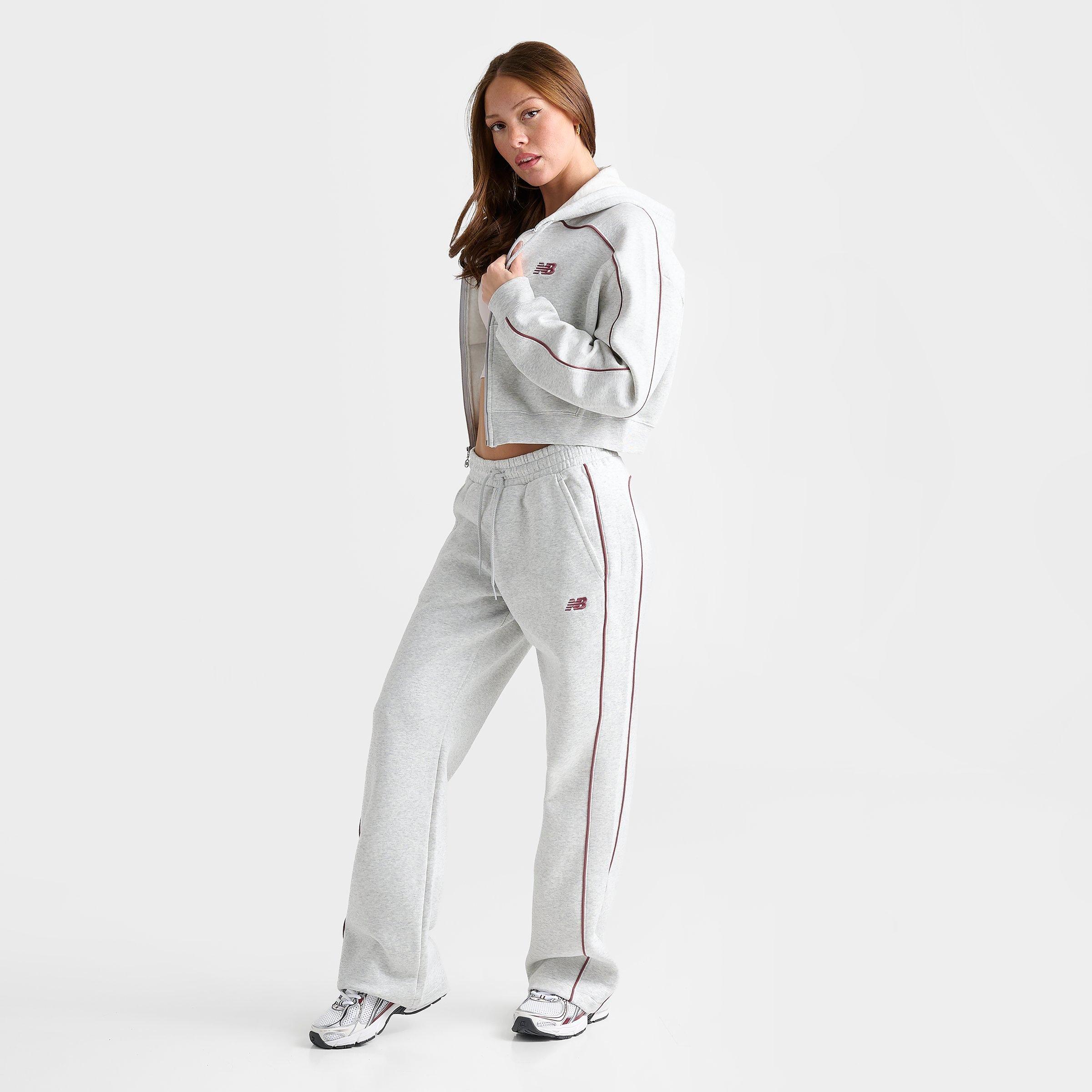 New Balance Women's New Balance Piped Cropped Full-Zip Hoodie