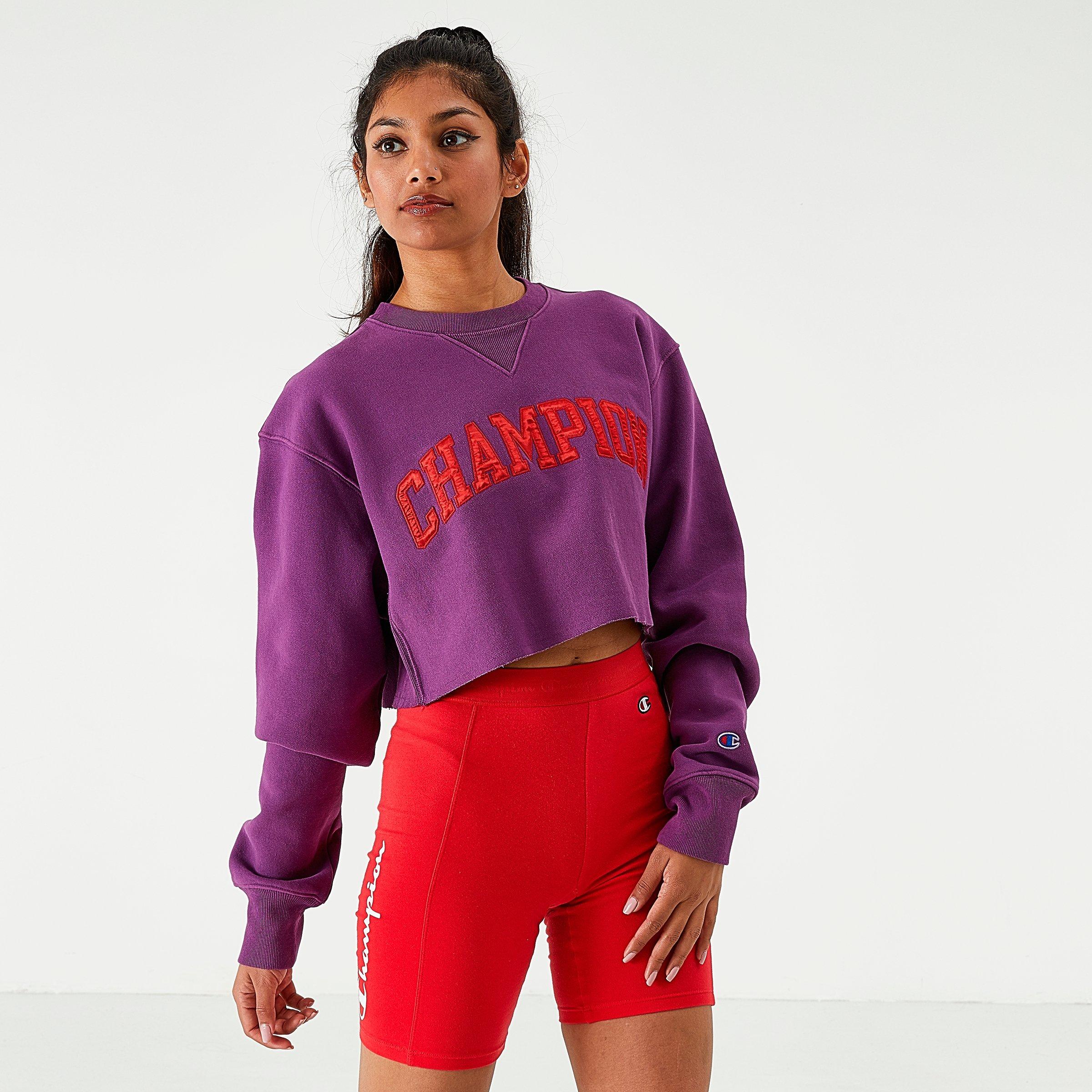 maroon champion sweatshirt womens