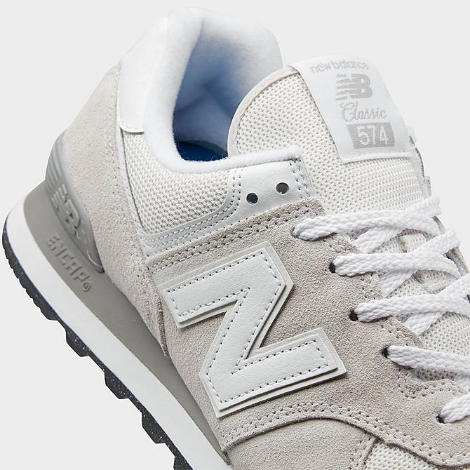 Front view of Women's New Balance 574 Casual Shoes in Nimbus Cloud/White Click to zoom