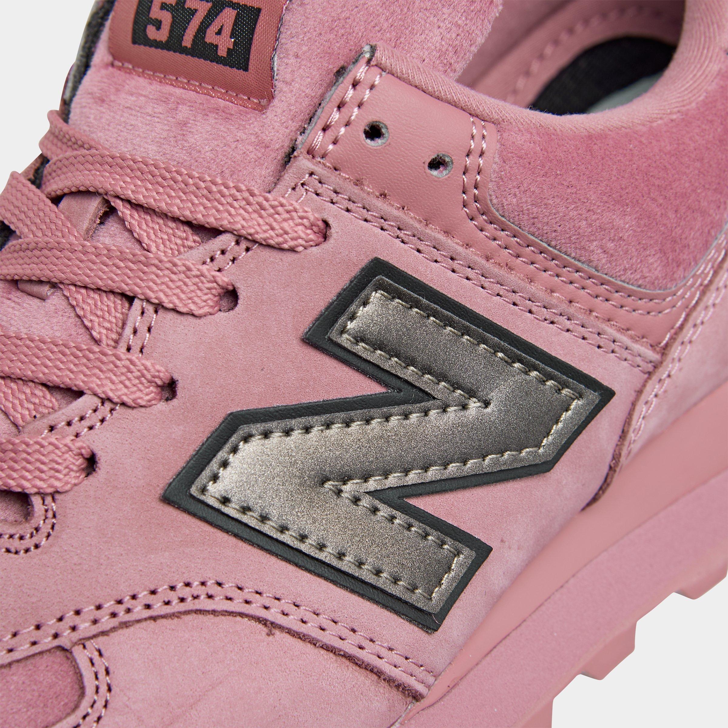 women's 574 rose gold casual sneakers from finish line