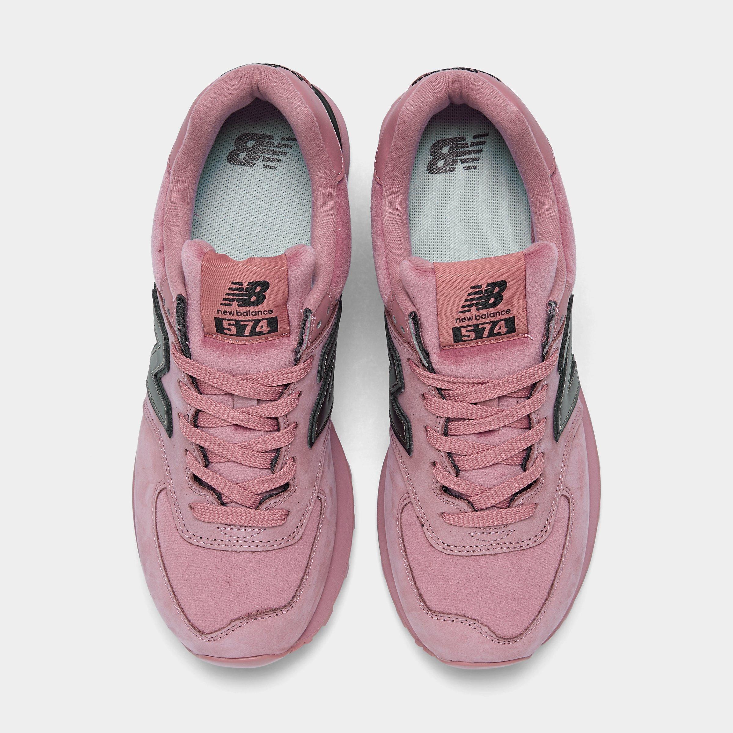 new balance women's 574 rose gold casual sneakers from finish line