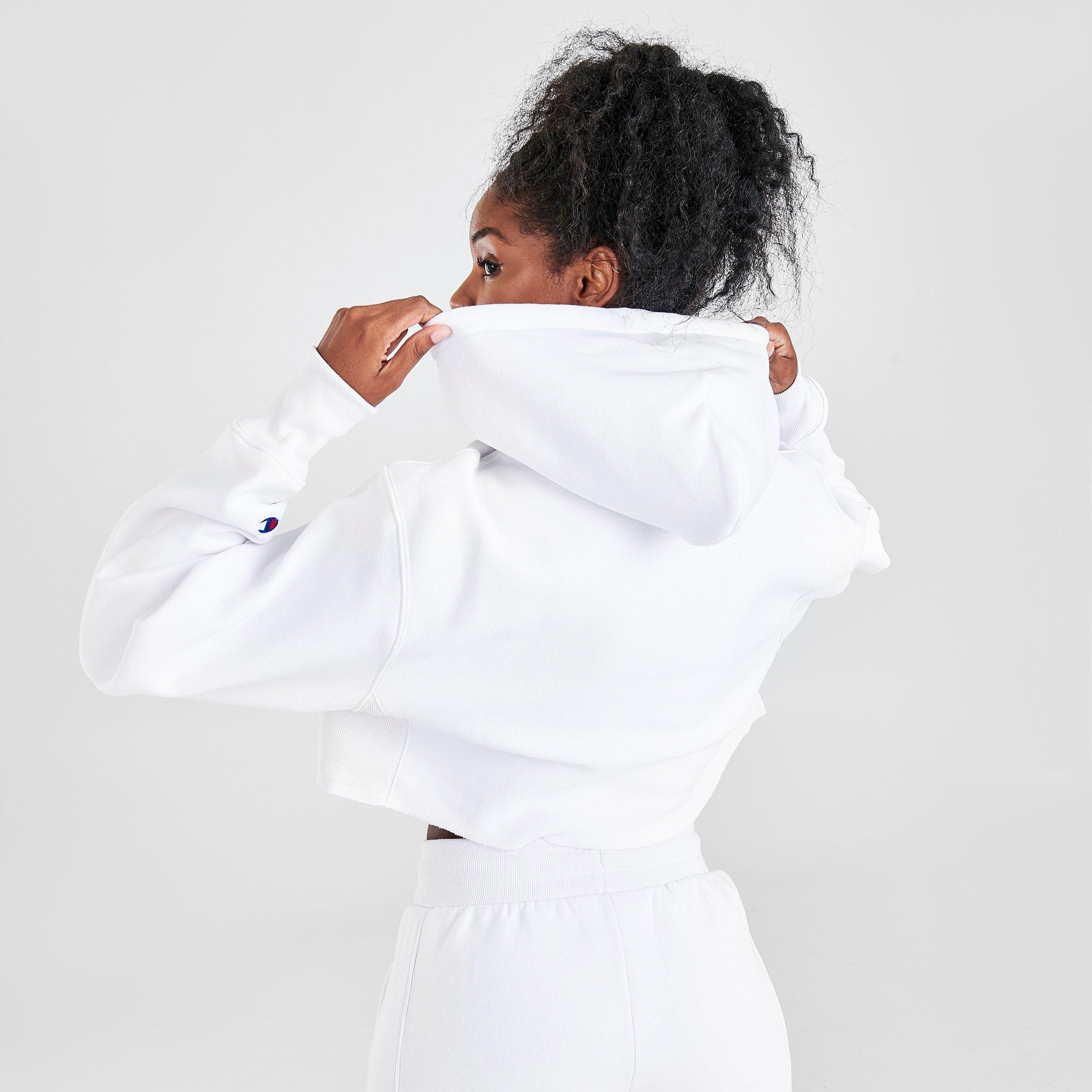 womens white champion hoodie