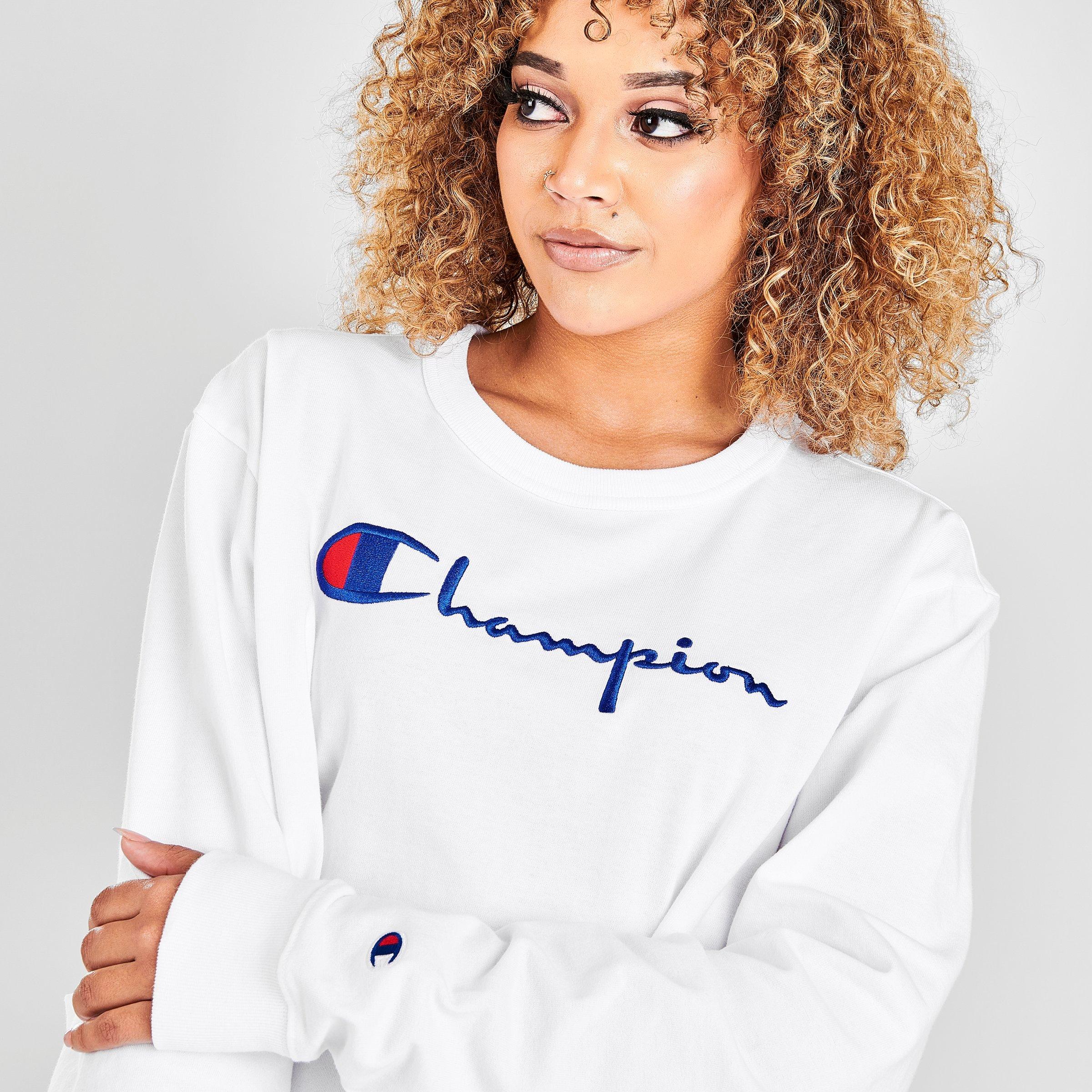 long sleeve champion shirt womens