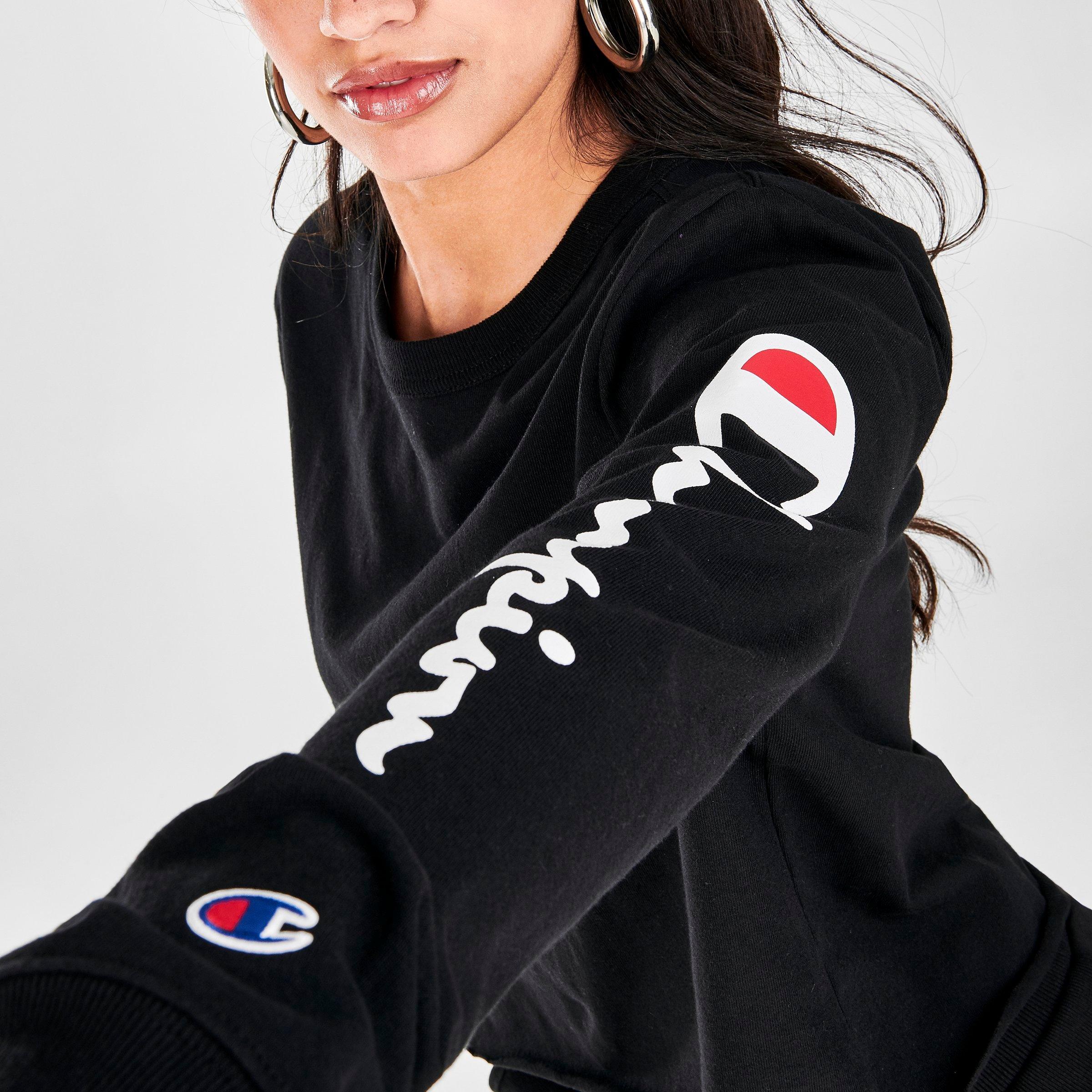 champion long sleeve top womens