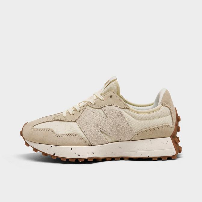 New Balance 327 sneakers in white & tan