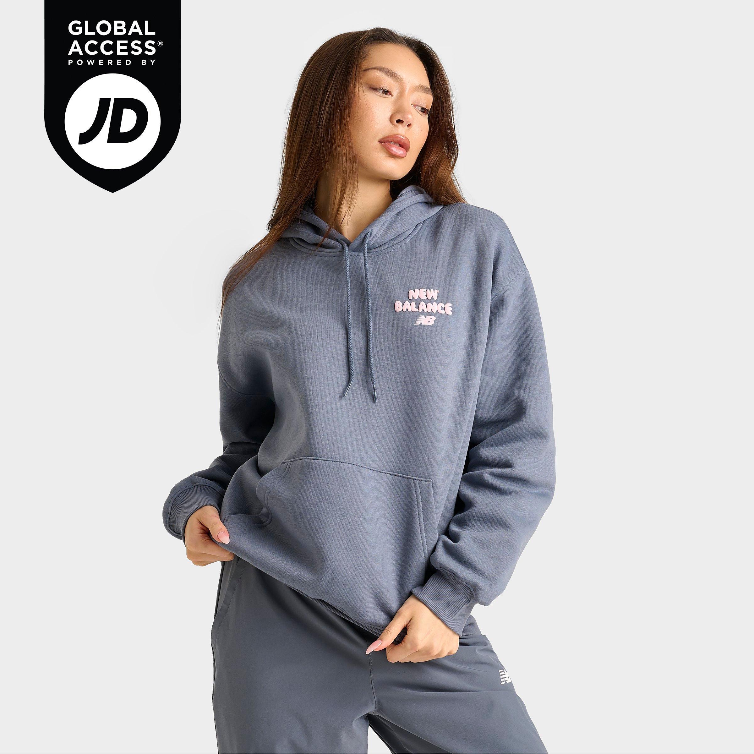 (取寄) ニューバランス レディース マルチ カラー ロゴ ブーディ New Balance women Multi Color Logo Hoodie Linen Multi Color Logo Hoodie - New Balance