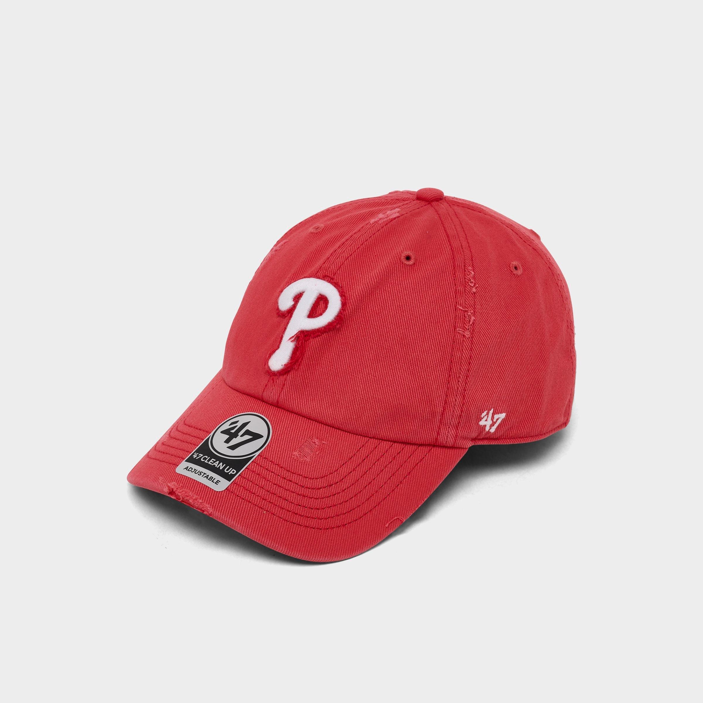47 Philadelphia Phillies MLB Weathered Clean Up Strapback Hat 