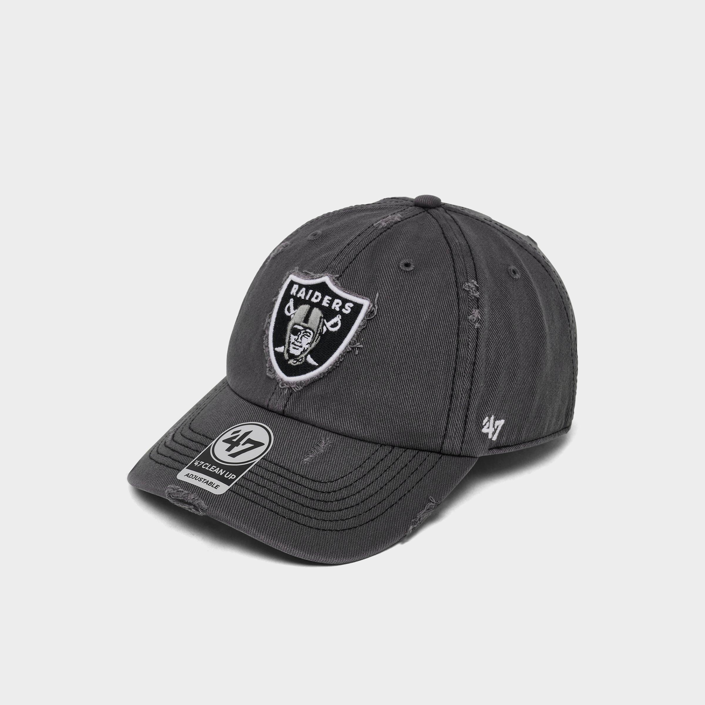 47 Las Vegas Raiders NFL Weathered Clean Up Strapback Hat | Finish