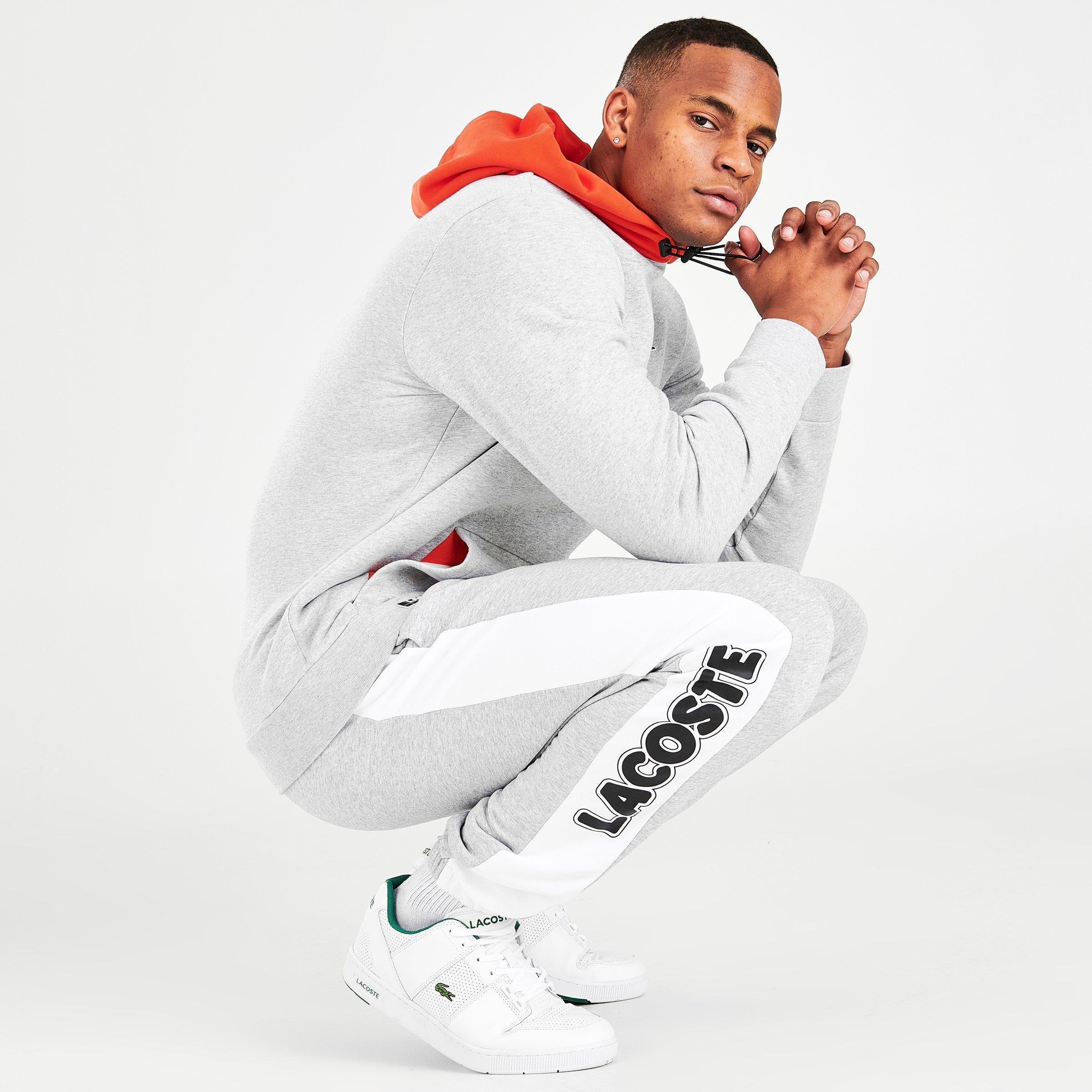 lacoste sport fleece jogger pants