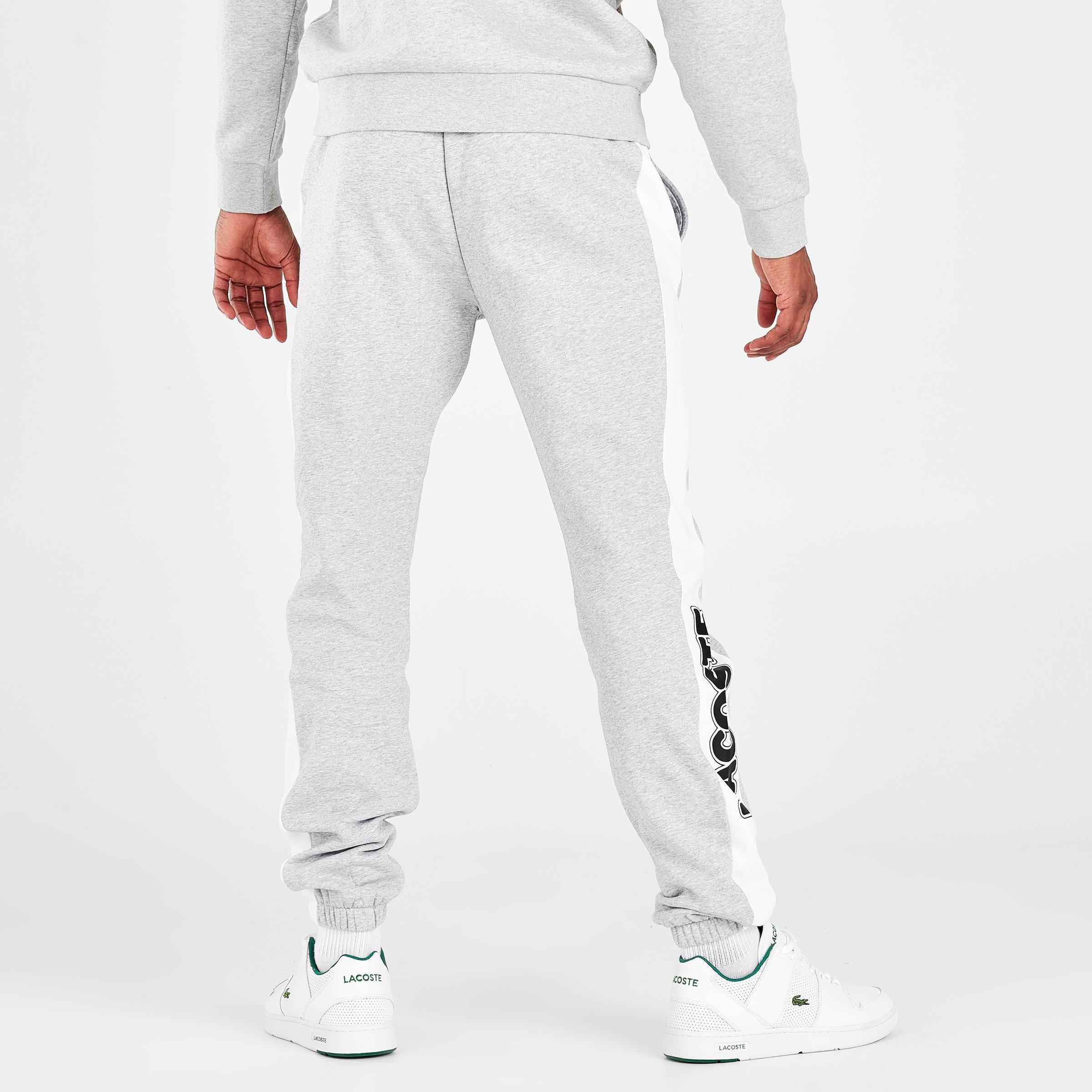 lacoste sport fleece jogger pants