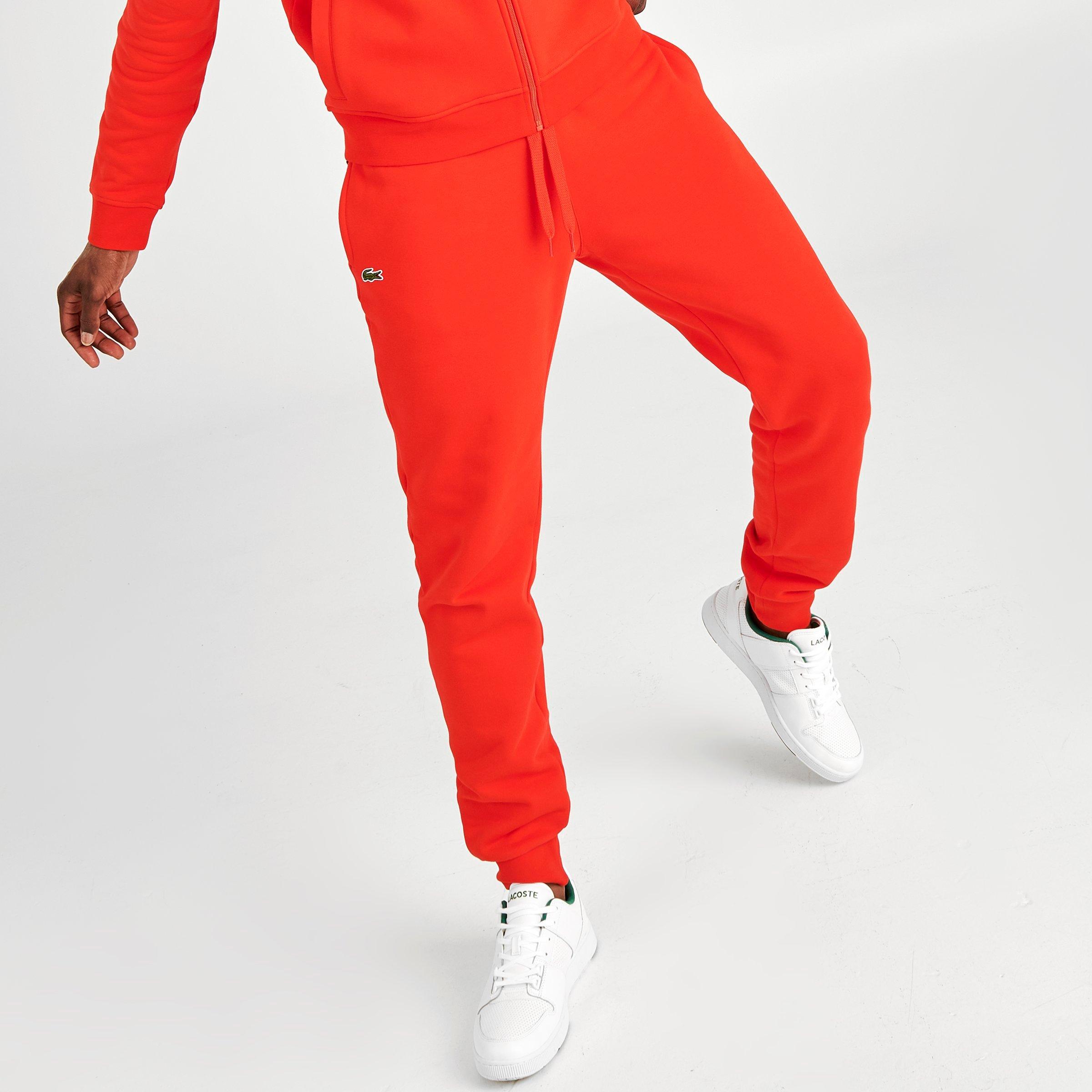 lacoste sport fleece jogger pants