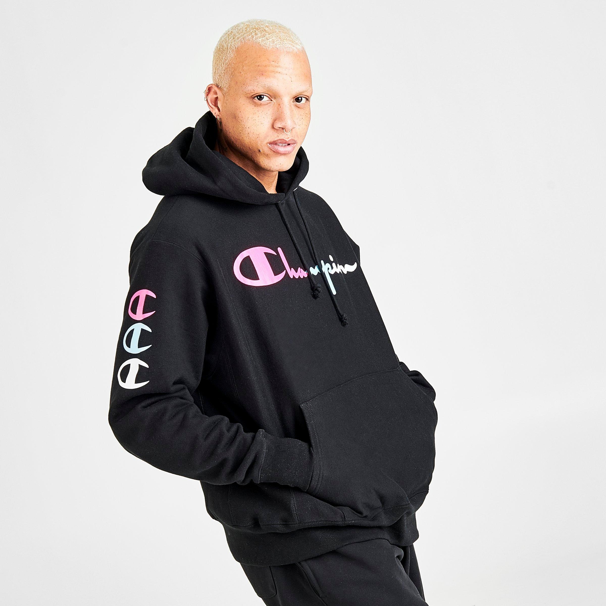 champion logo hoodie