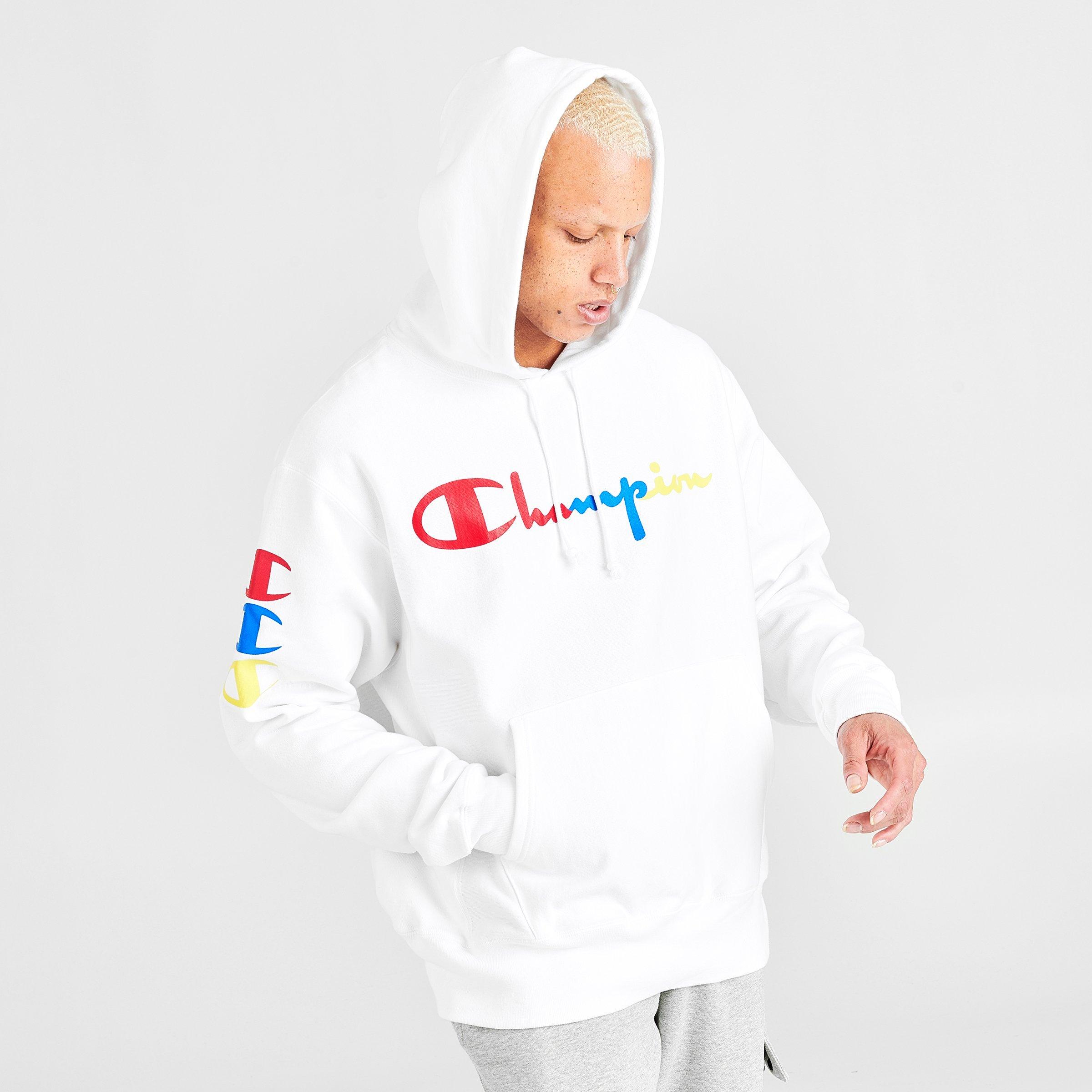 Men's Champion Multi-Color Logo Hoodie 