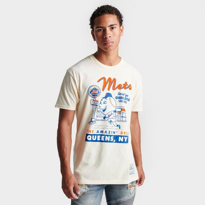 Men s Mitchell Ness New York Mets MLB Deli Graphic T Shirt