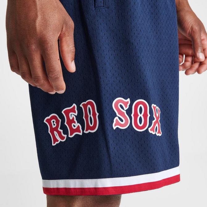 Men's Mitchell & Ness Boston Red Sox MLB Team ID Mesh Shorts