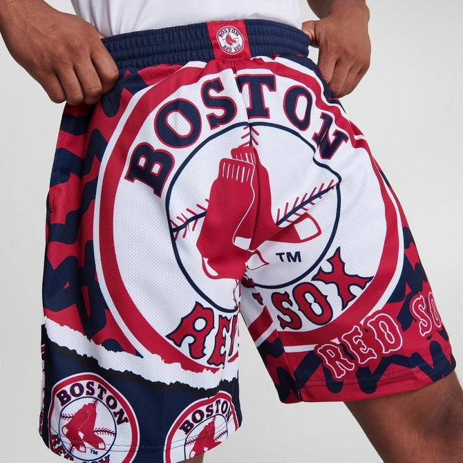 Men's Mitchell & Ness Boston Red Sox MLB Jumbotron 2.0 All-Over Print Shorts
