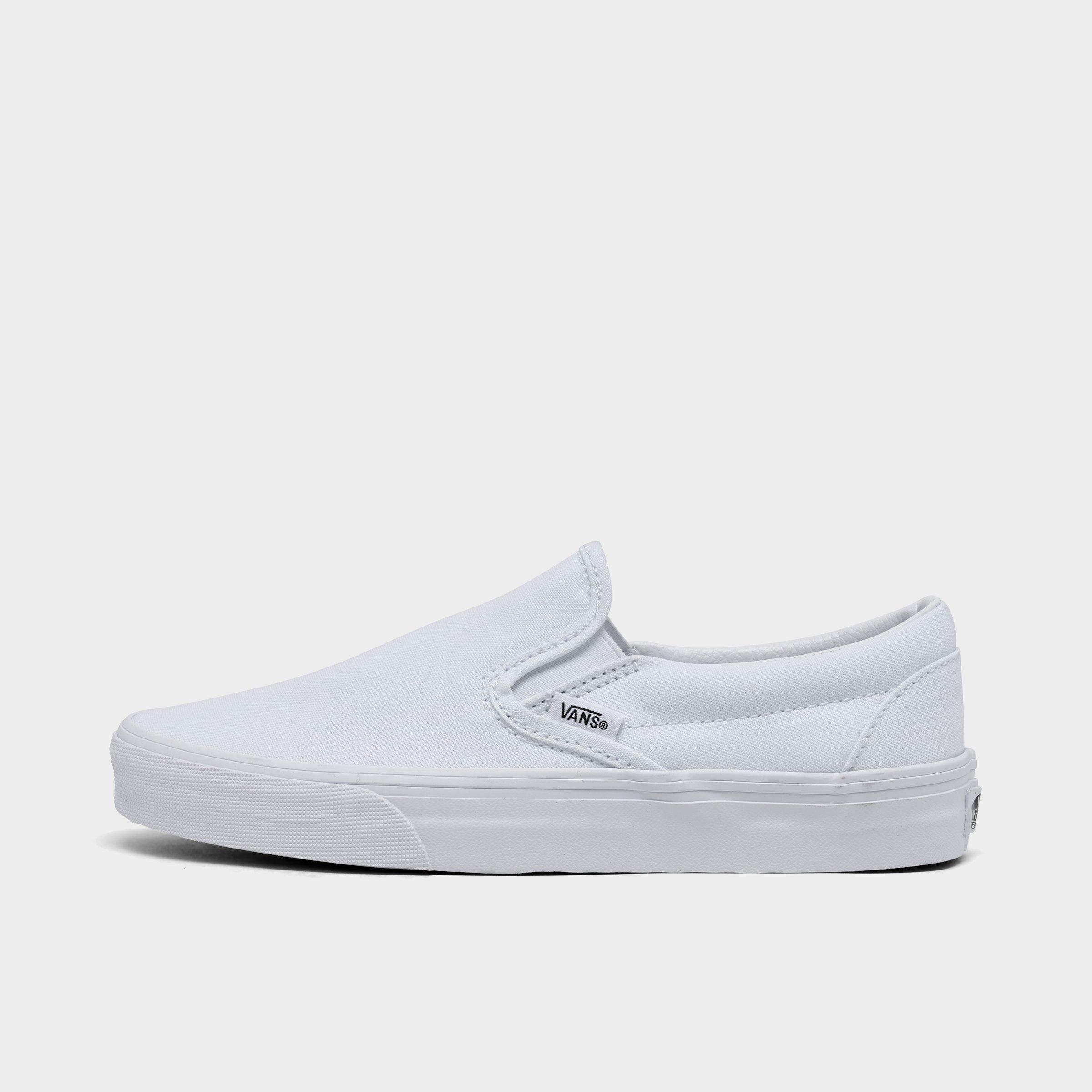 Vans Women's Classic Slip-On Heavy Textures Casual Shoes in White/True White Size 6.5 Suede