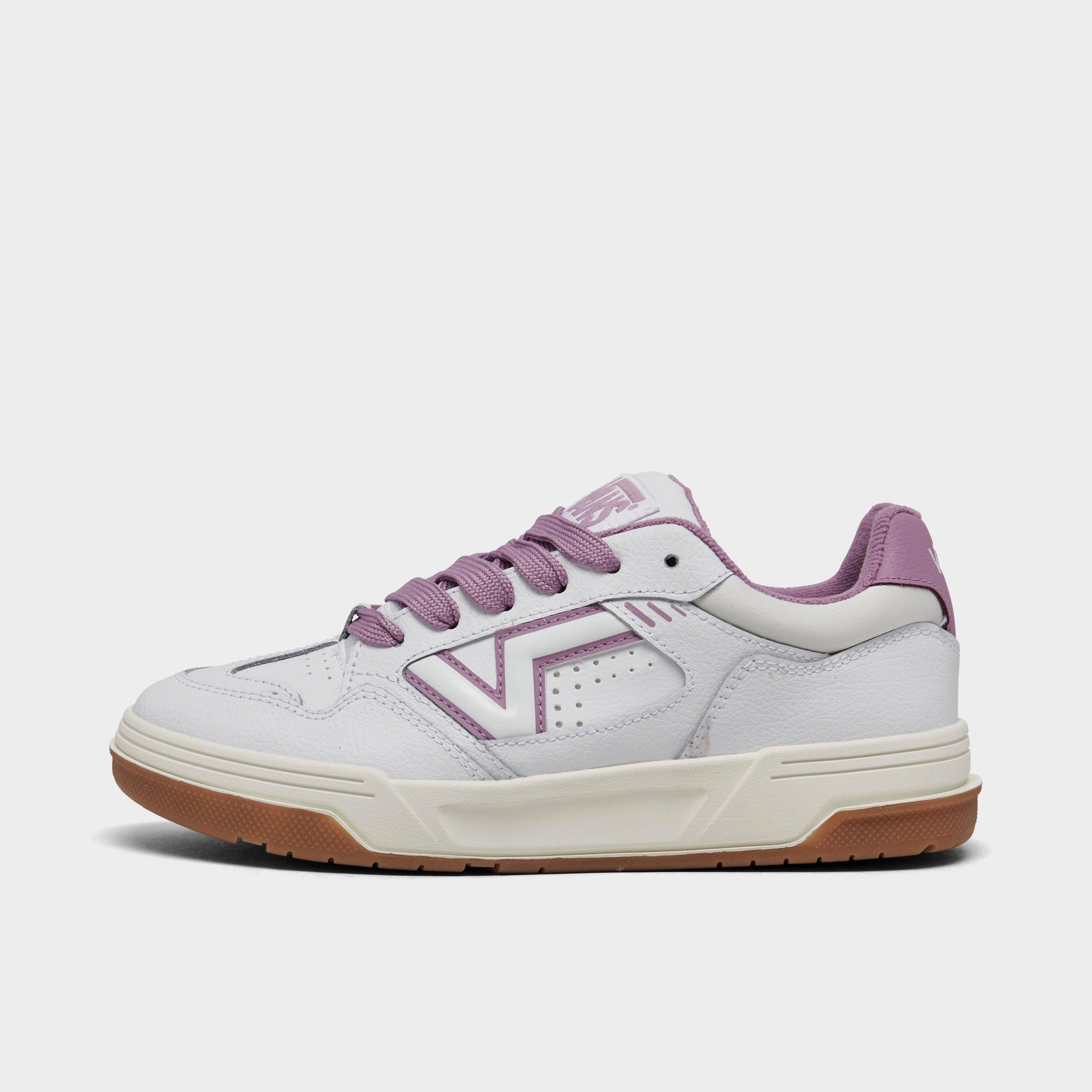 Vans Women's Upland Casual Shoes in Vintage Leather Purple Size: 5.0