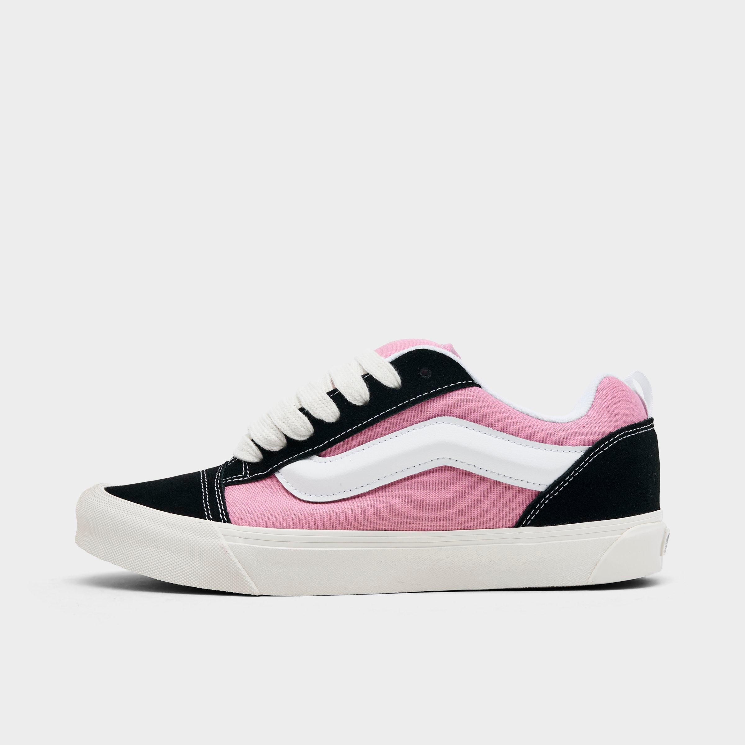 Vans Men's Knu Skool Casual Shoes in Black/Pink Size: 7.5