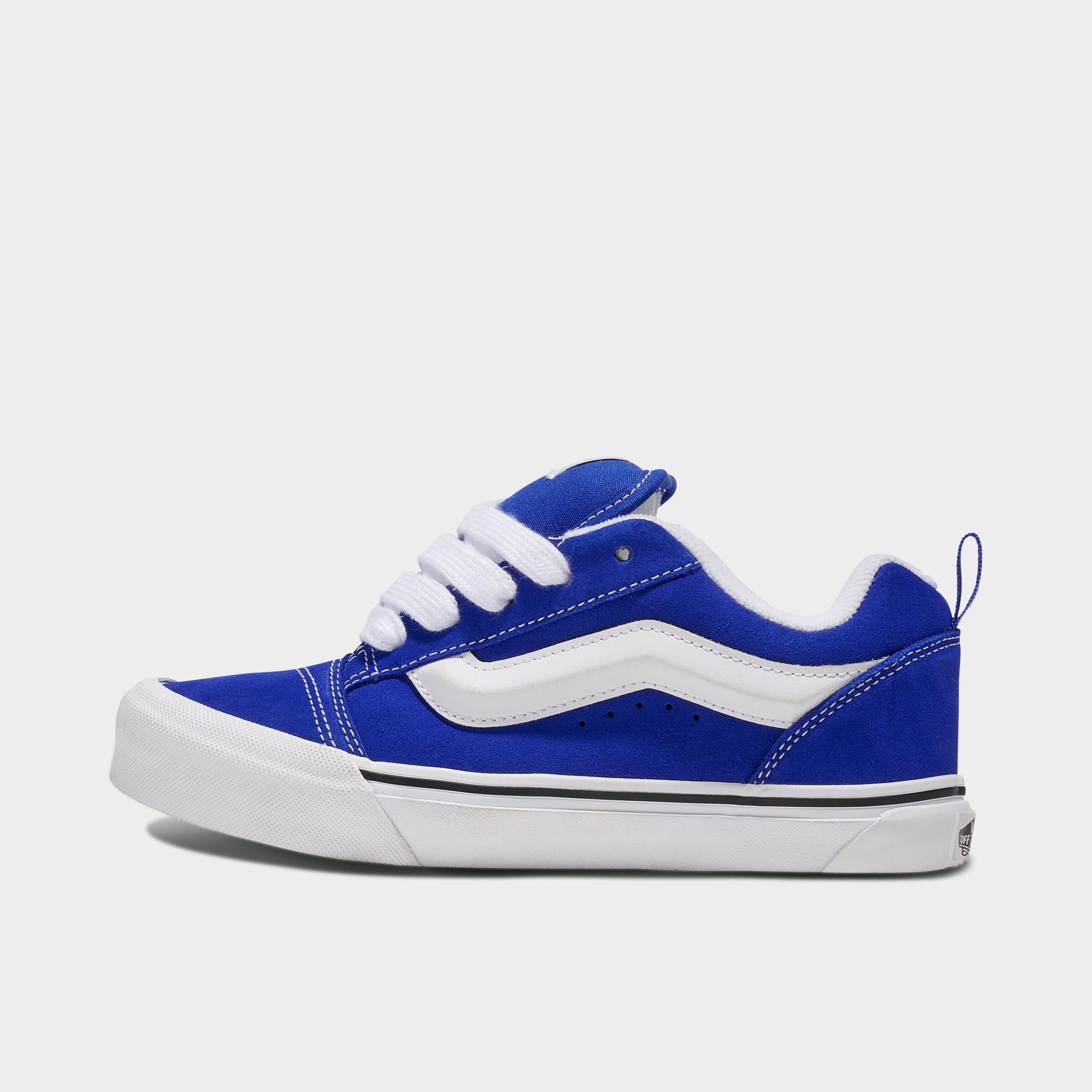Vans Big Kids Knu Skool Casual Shoes in Blue Size: 3.5