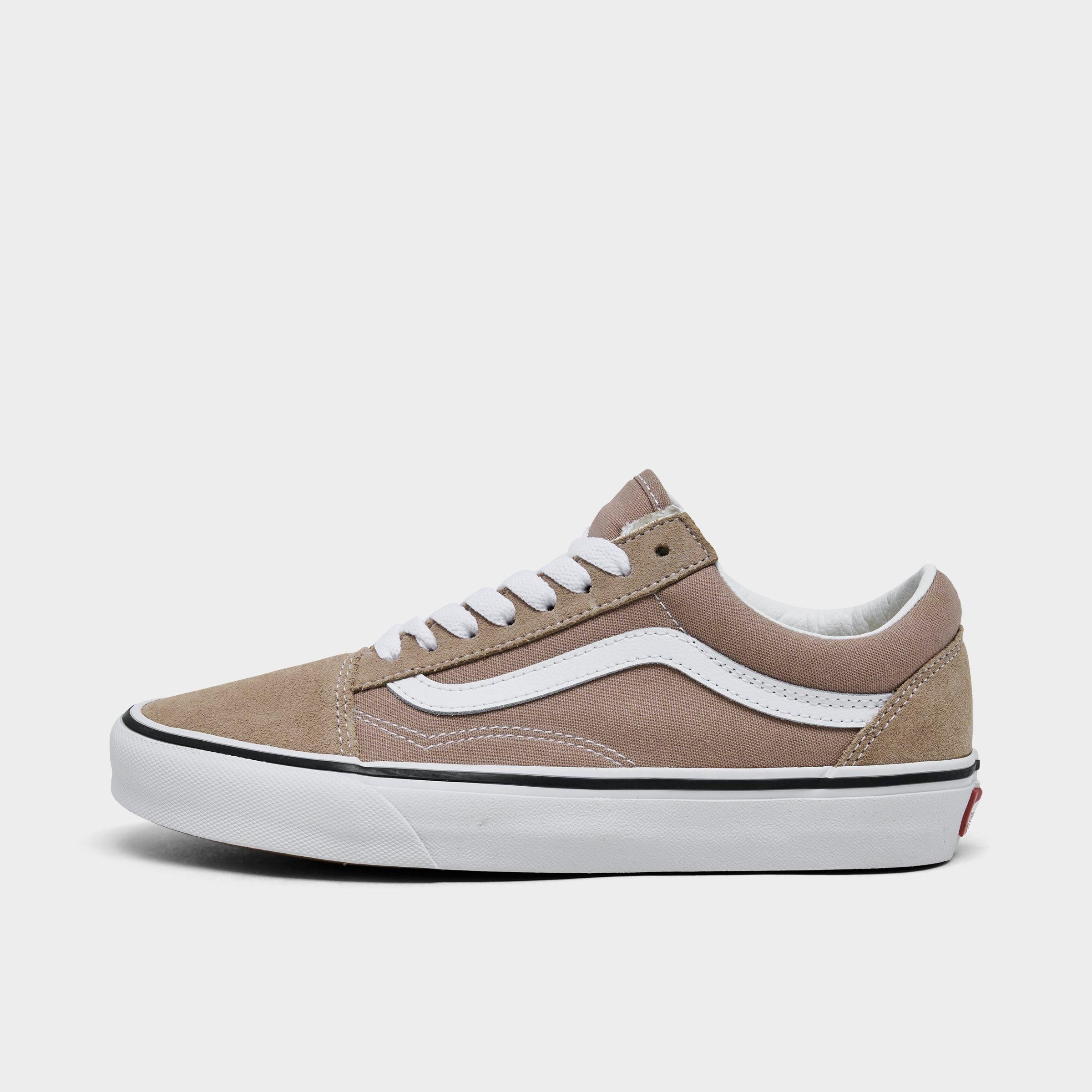 Vans Women's Old Skool Casual Shoes in Brown/Color Theory Warm Taupe Size 5.5 Canvas/Suede