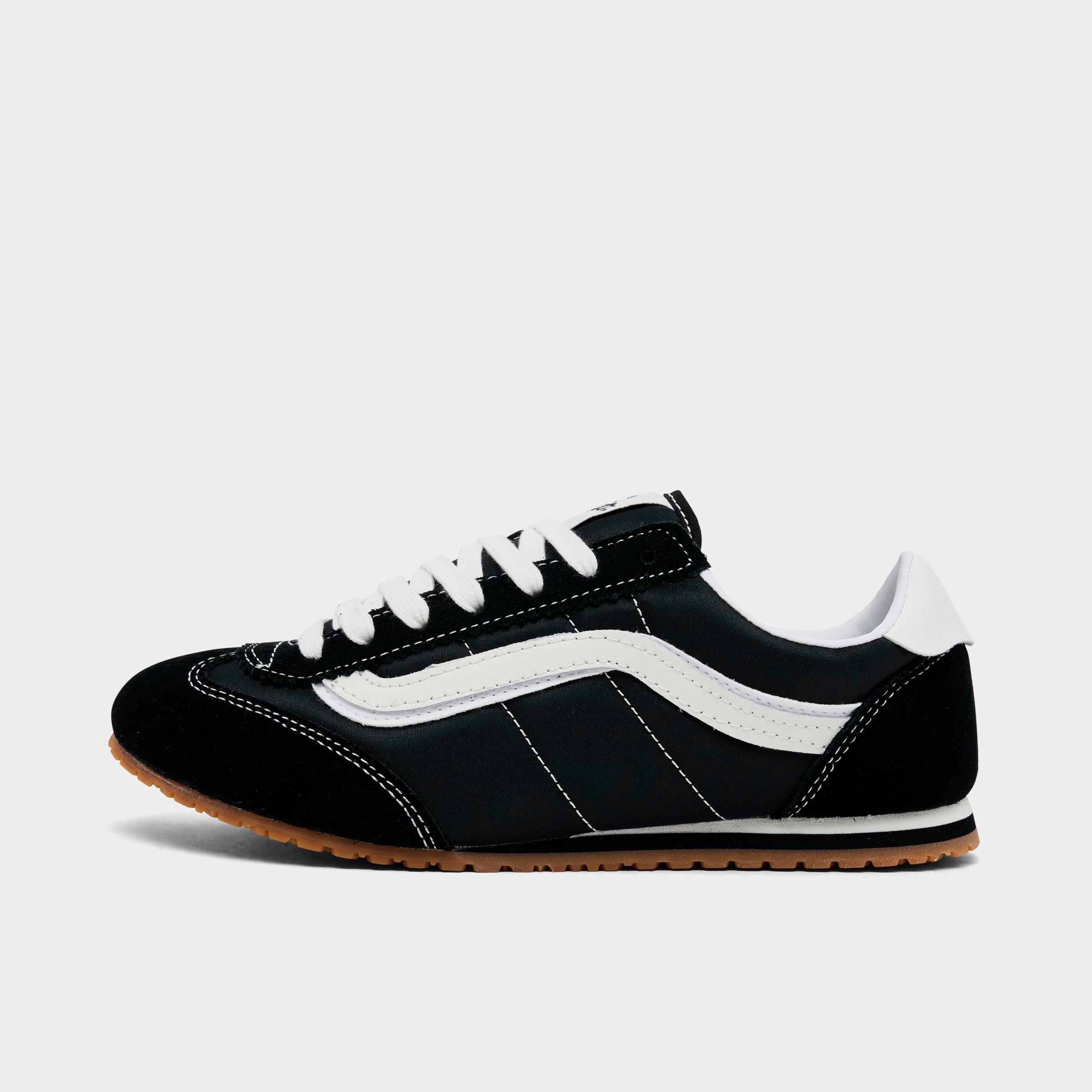 Vans Women's Super Lowpro Casual Shoes in Black/White Size: 5.0