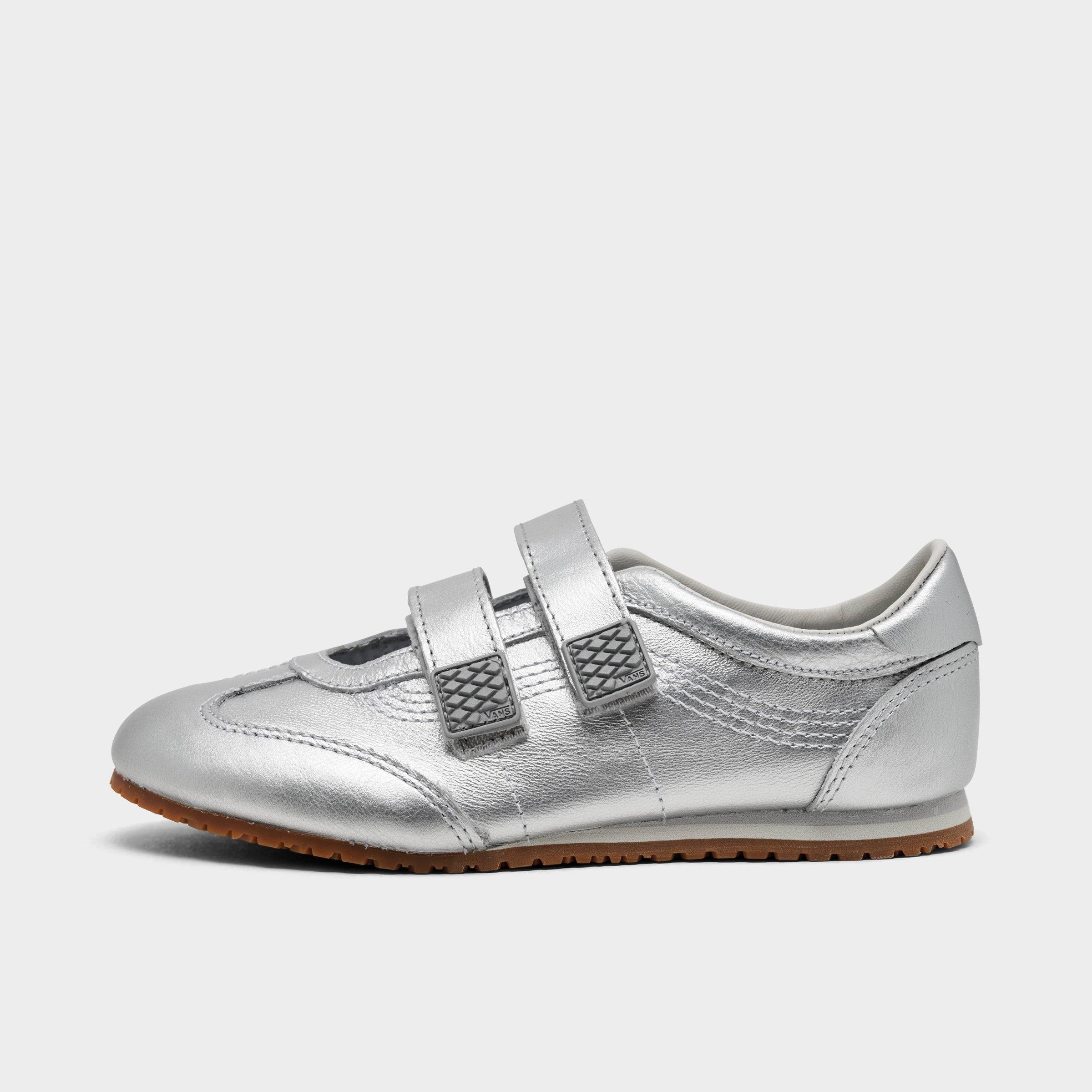 Vans Women's Super Lowpro Premium Mary Jane Casual Shoes in Silver Grey Size: 8.0