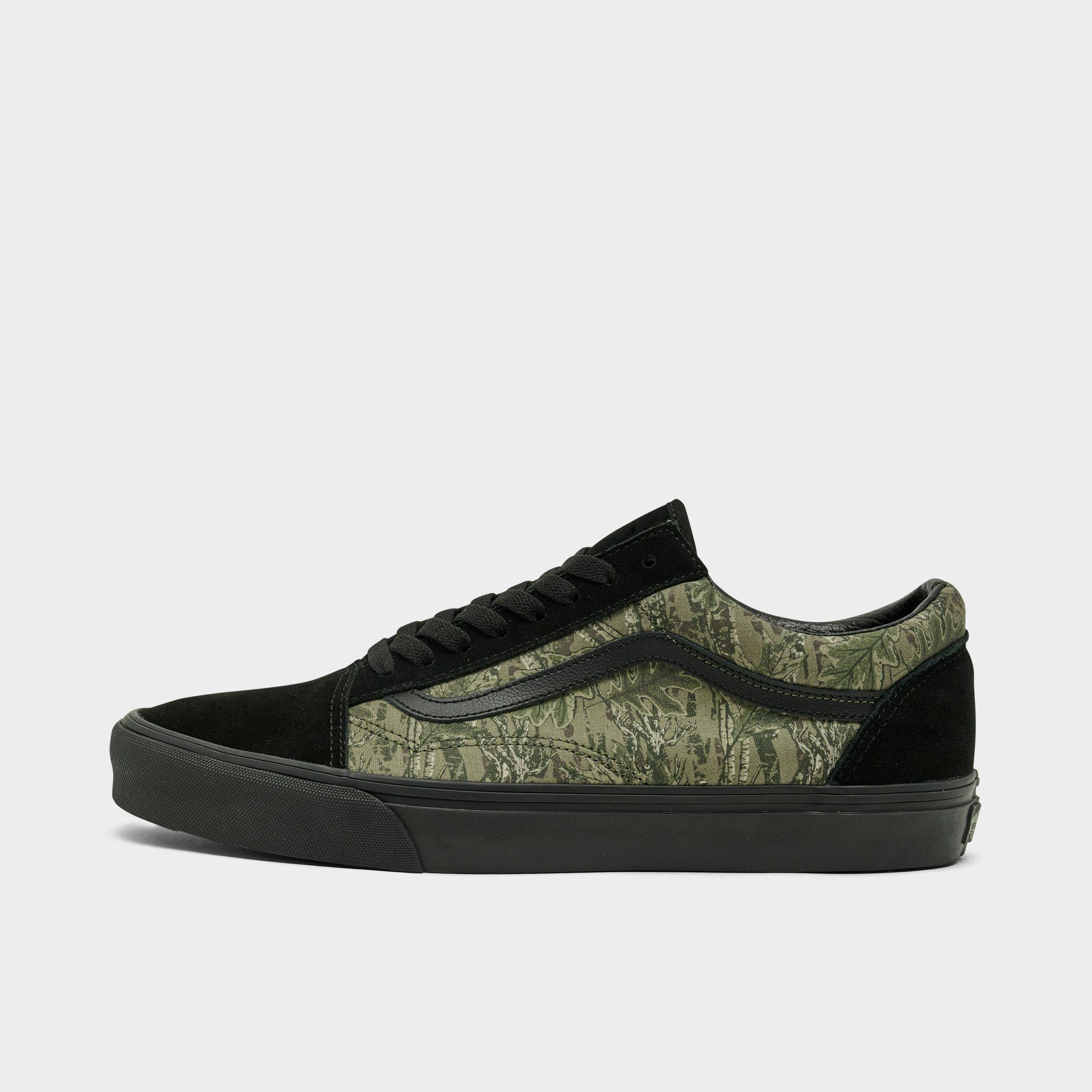 Vans Men's Old Skool Casual Shoes in Black/Camo Size: 7.5