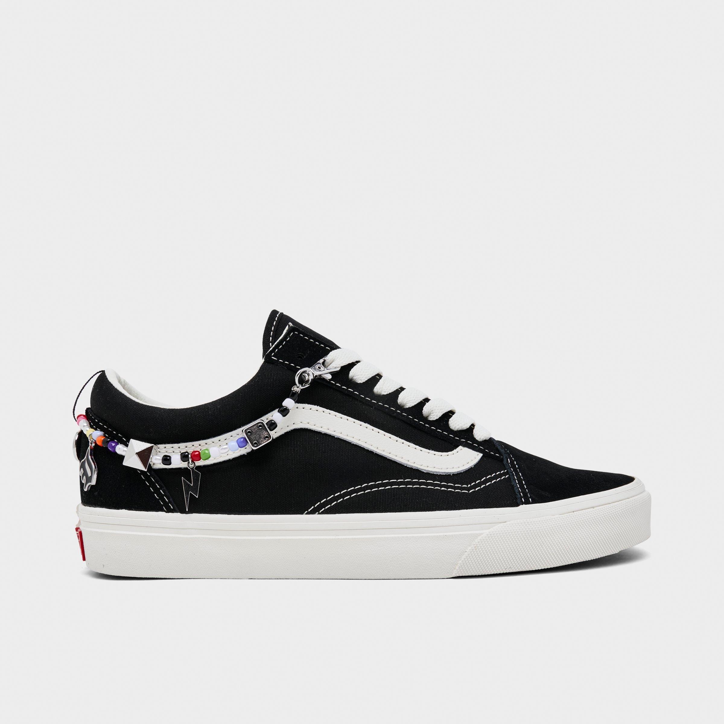 Vans Big Kids Old Skool Charms Casual Shoes in Charms Black/Marshmallow Size: 6.5
