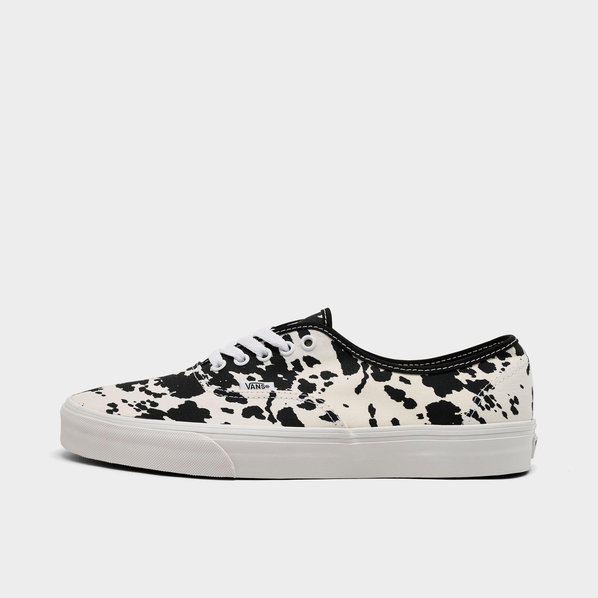 Vans Men's Authentic Casual Shoes in Cow Black/Marshmallow Size: 13.0
