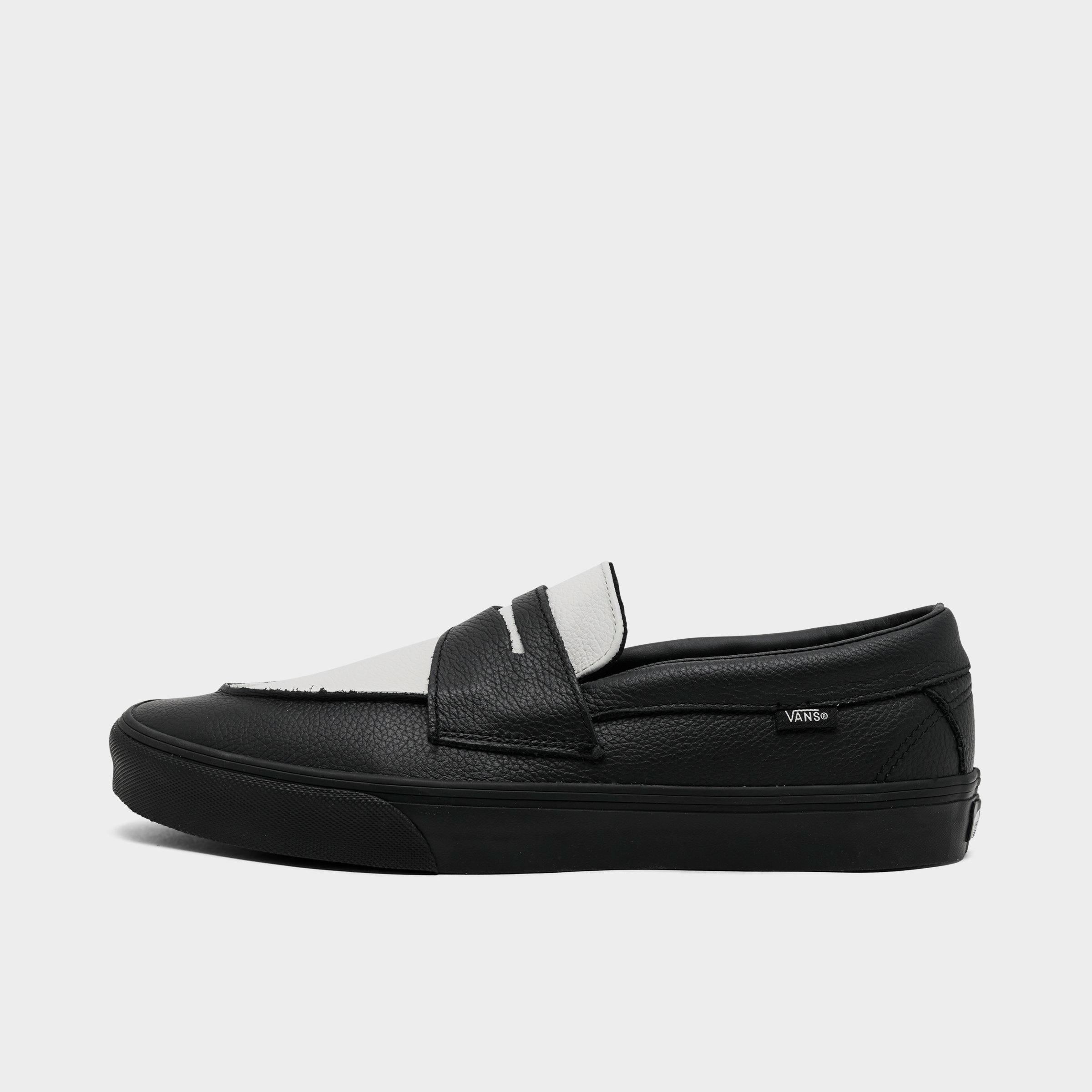 Vans Men's Skate Loafer Casual Shoes in Black/Marshmallow Size: 11.5