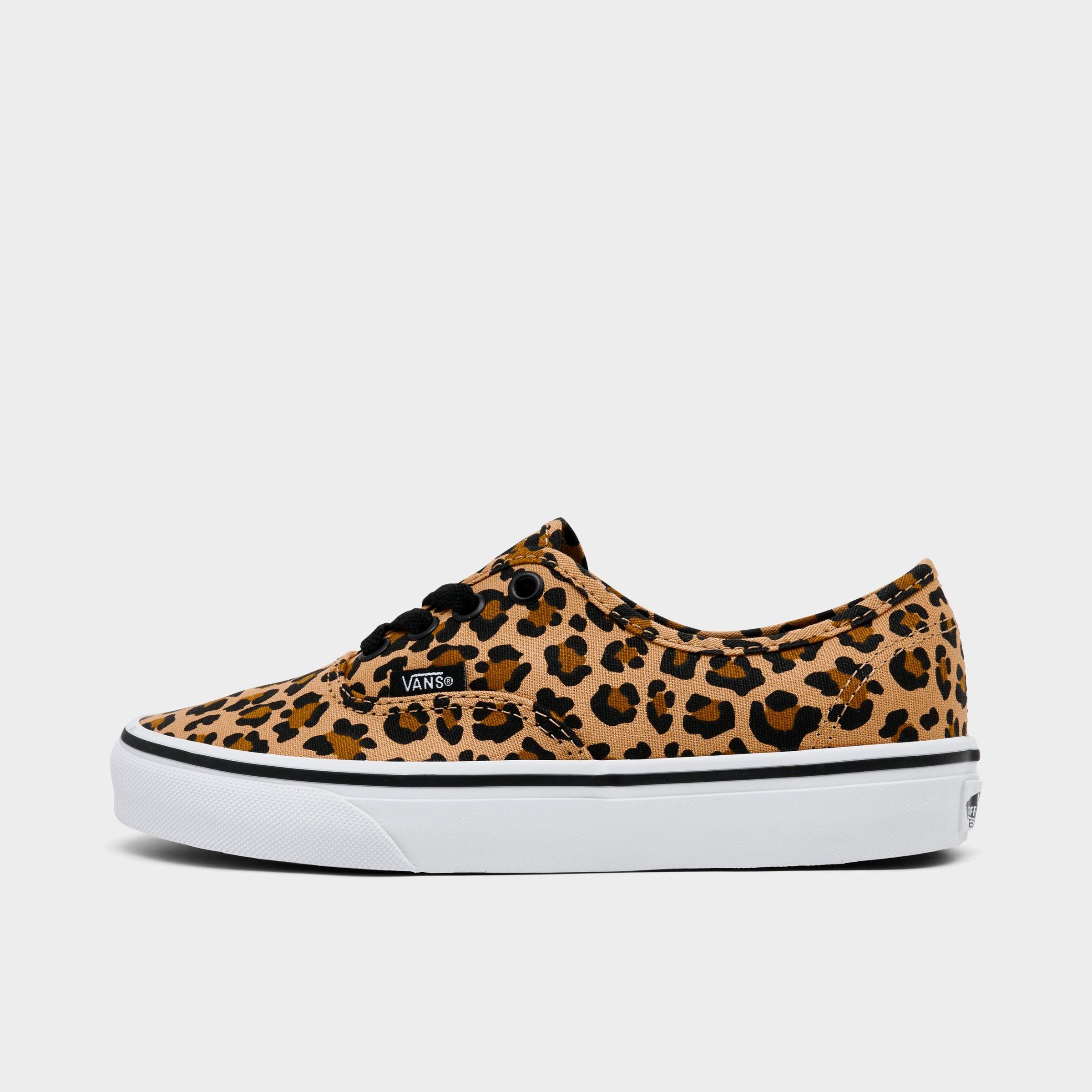 Vans Big Kids Authentic Casual Shoes in Leopard Size: 3.5